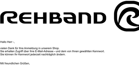Ihre Anmeldung bei Rehband