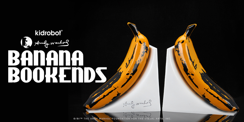 Andy Warhol Banana Bookends By Kidrobot Home Decor Home Kitchen Ilsr Org