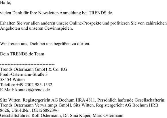 Vielen Dank für Ihre Newsletter-Anmeldung
