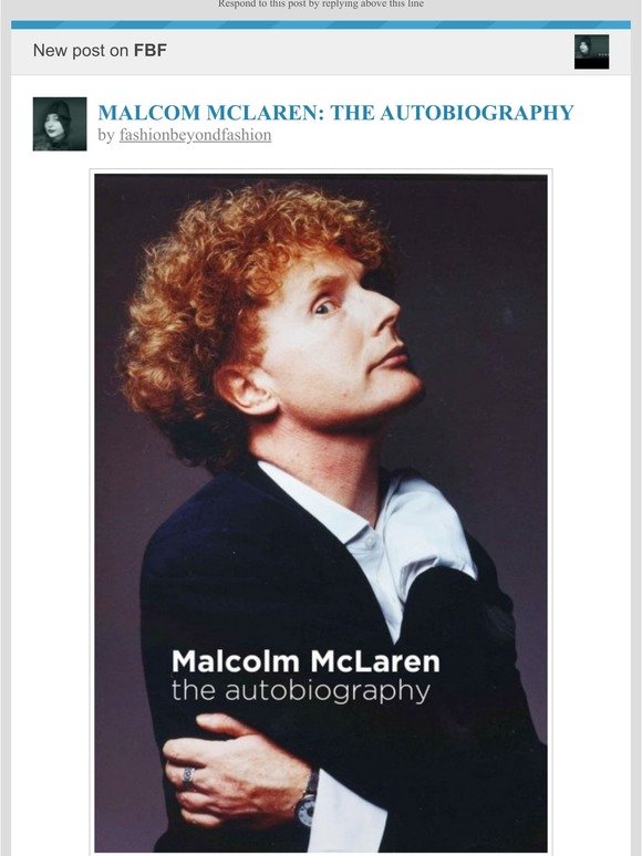 [New post] MALCOM MCLAREN: THE AUTOBIOGRAPHY