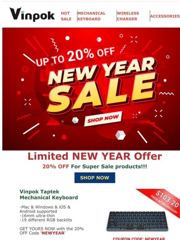 🎉Limited NEW YEAR Offer-20% OFF For Super Sale products!!!