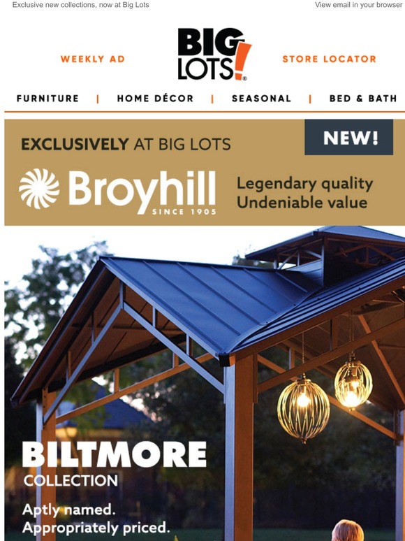 Big Lots Patio perfection The beauty of Broyhill Milled