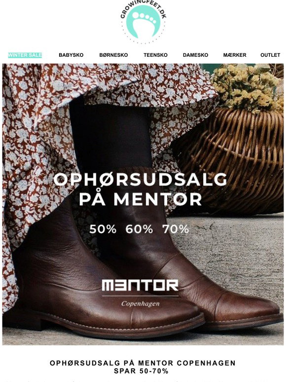 Snor Sige fyrværkeri growingfeet.dk: ⚡ Ophørsudsalg på Mentor Footwear - 50-70% på ALT ⚡ | Milled
