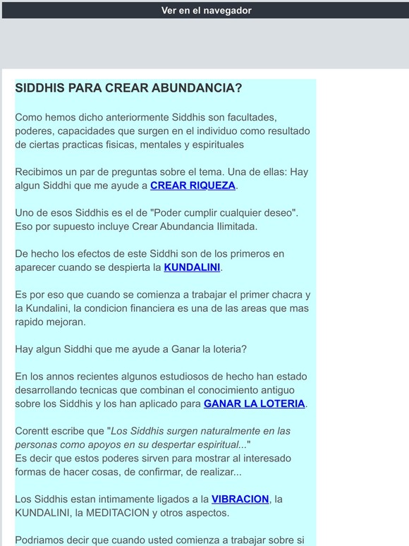 --descubra varios Siddhis + Abundancia