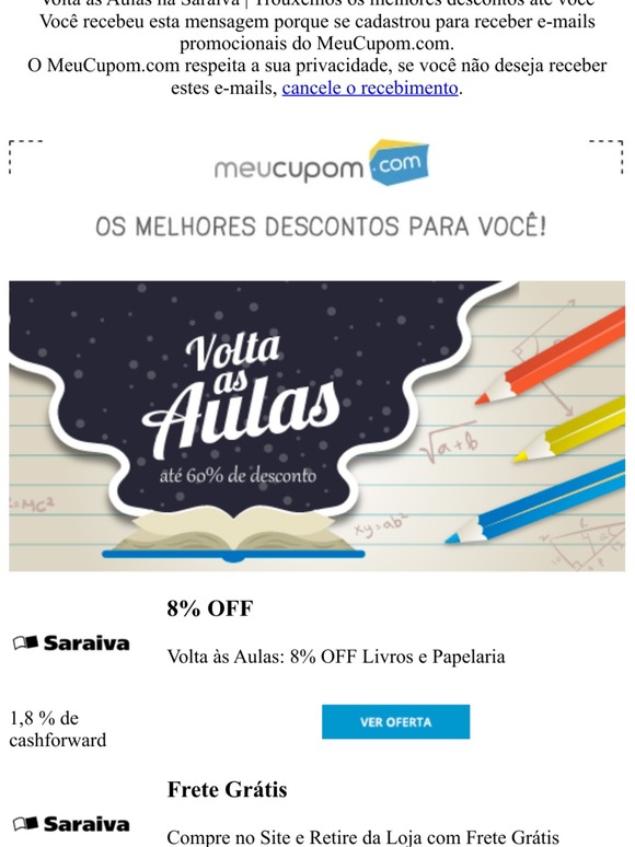 Volta às Aulas Saraiva com até 40% OFF | Trouxemos os melhores descontos até você!