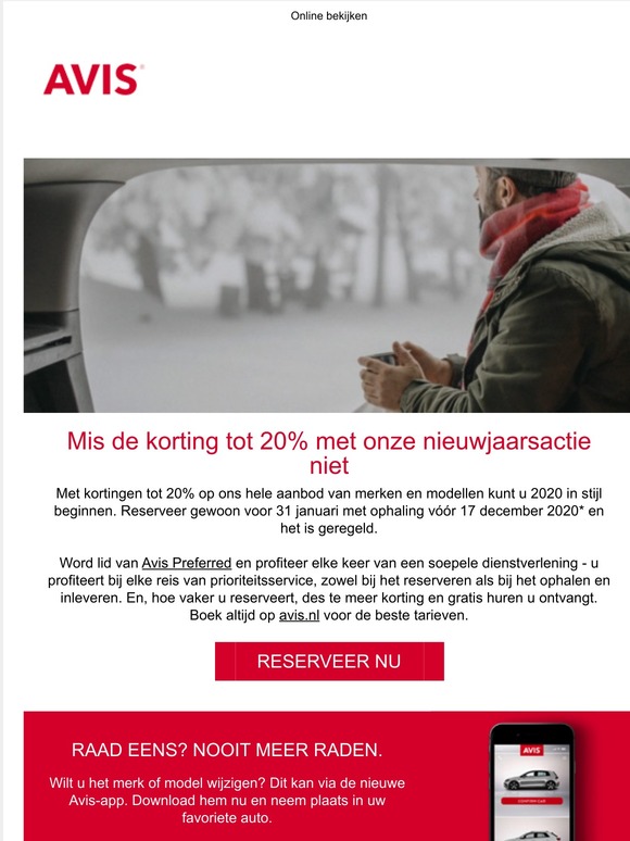 Tot 20% korting - slechts beperkt geldig