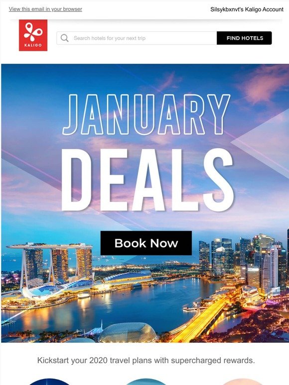 -January DEALS are here! Enjoy up to 9,875 miles