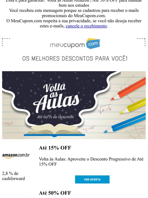 Essa é para gabaritar! Volta às Aulas Amazon | Até 50% OFF nos melhores produtos!