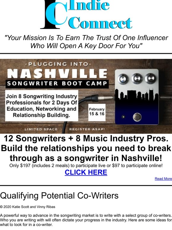 Plugging Into Nashville - Songwriter Edition and More!