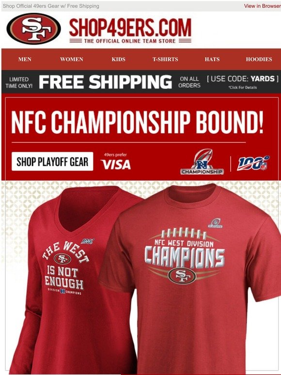 San Francisco 49ers Team Shop Is Your Championship Sunday Look Set