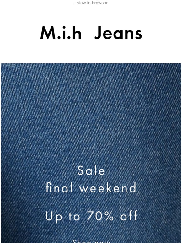 Final Weekend - Winter Sale - up to 70% off