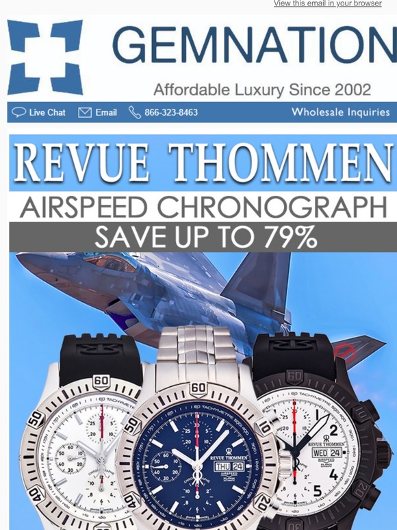 Revue Thommen Airspeed Chronograph – New Arrivals – Save Up To 79% | Only at Gemnation
