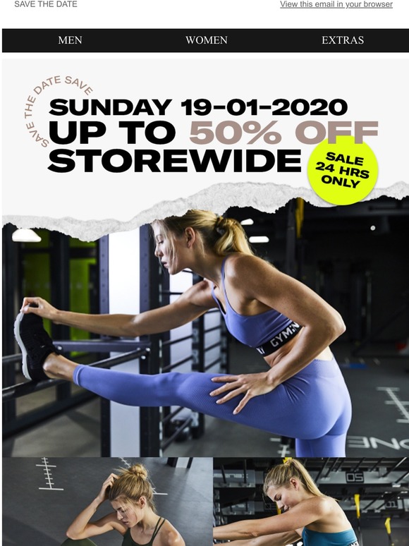 Bis zu 50% Rabatt für 24 Stunden! Nur diesen Sonntag.