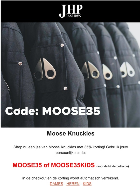 35% korting op Moose Knuckles! 💥