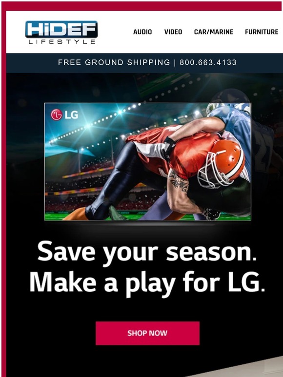 Kick off the savings in time for the Big Game!