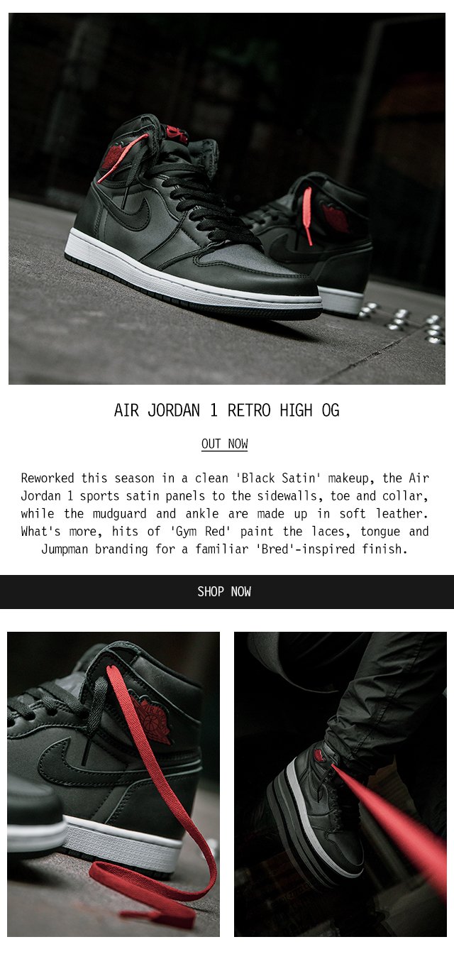 hit glide vest Footpatrol FR: It's here - the Air Jordan 1 'Black Satin' | Milled