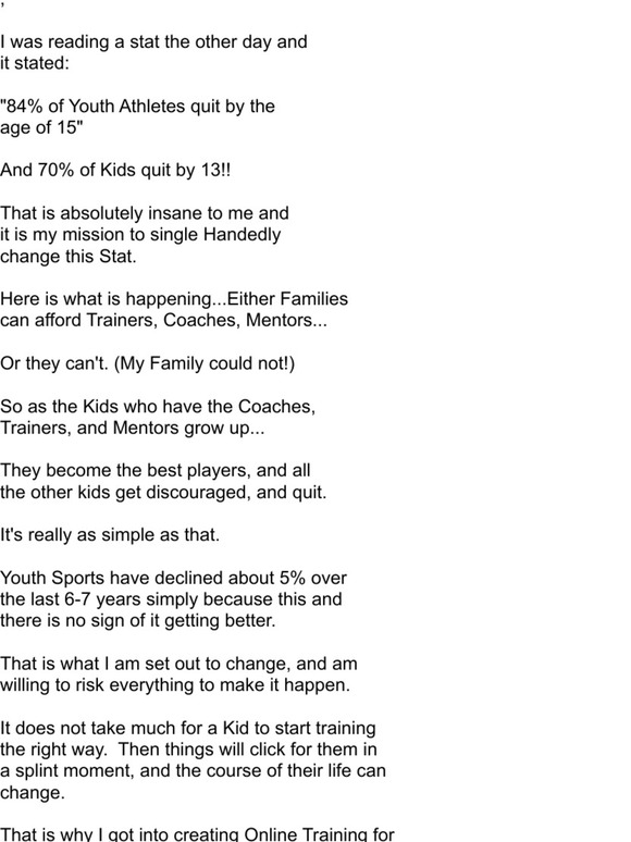 Kids Quit Sports At 15...will yours?