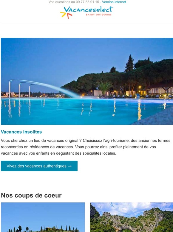 Jusqu'à -30% sur vos vacances avant le 03 février