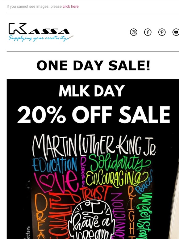 MLK Day Sale - 20% OFF  🎁