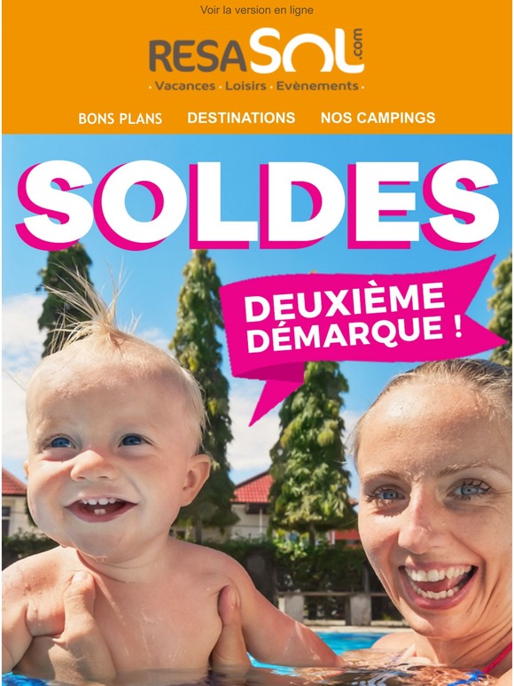 📣 SOLDES : Jusqu'à -50% dès maintenant sur resasol.com ! Cliquez, économisez, partez !