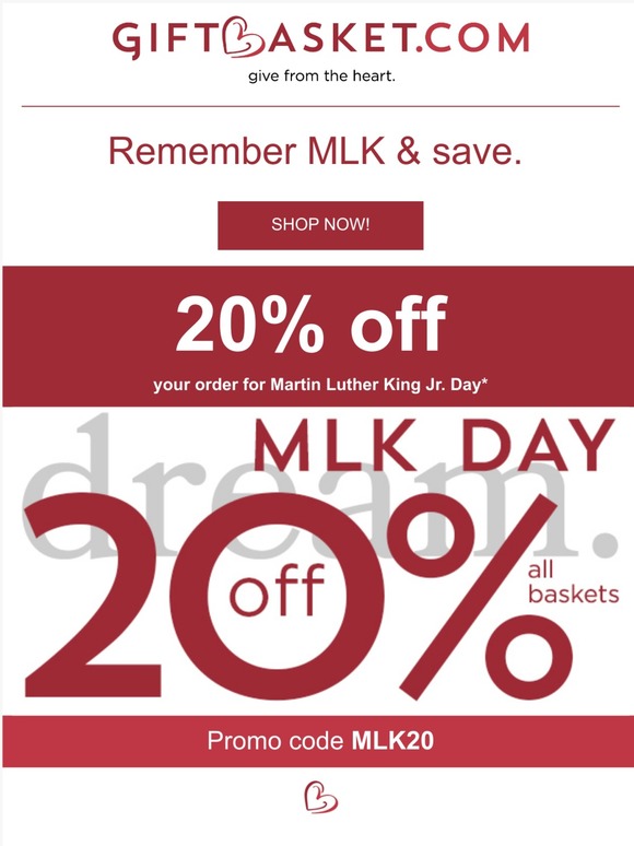 Gift Basket Remembering Martin Luther King Jr. Milled