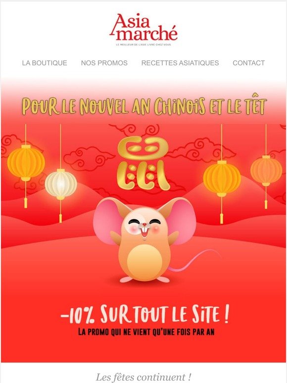 Nouvel An Chinois 🏮 -10% sur tout le site, Une promo qui ne vient qu'une fois par an !