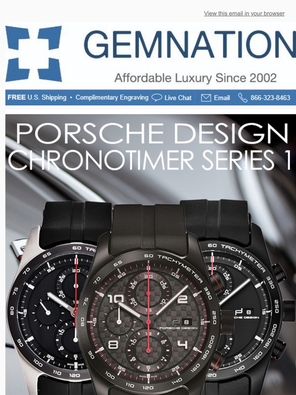 Porsche Chronotimer Series 1 Watches – Save an Additional $400 | Only at Gemnation