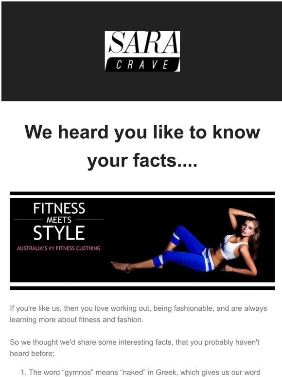 3 Fun facts about gym fashion, to make you happy! 😃