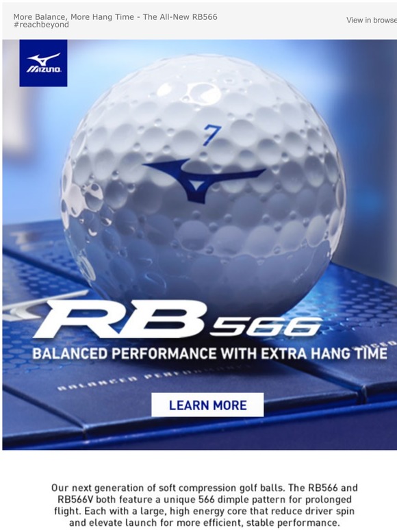 mizuno rb566v golf balls