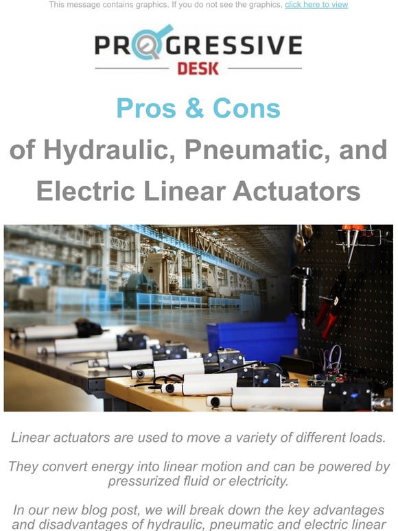 Progressive Automations INC. Pros & Cons of Hydraulic, Pneumatic, and