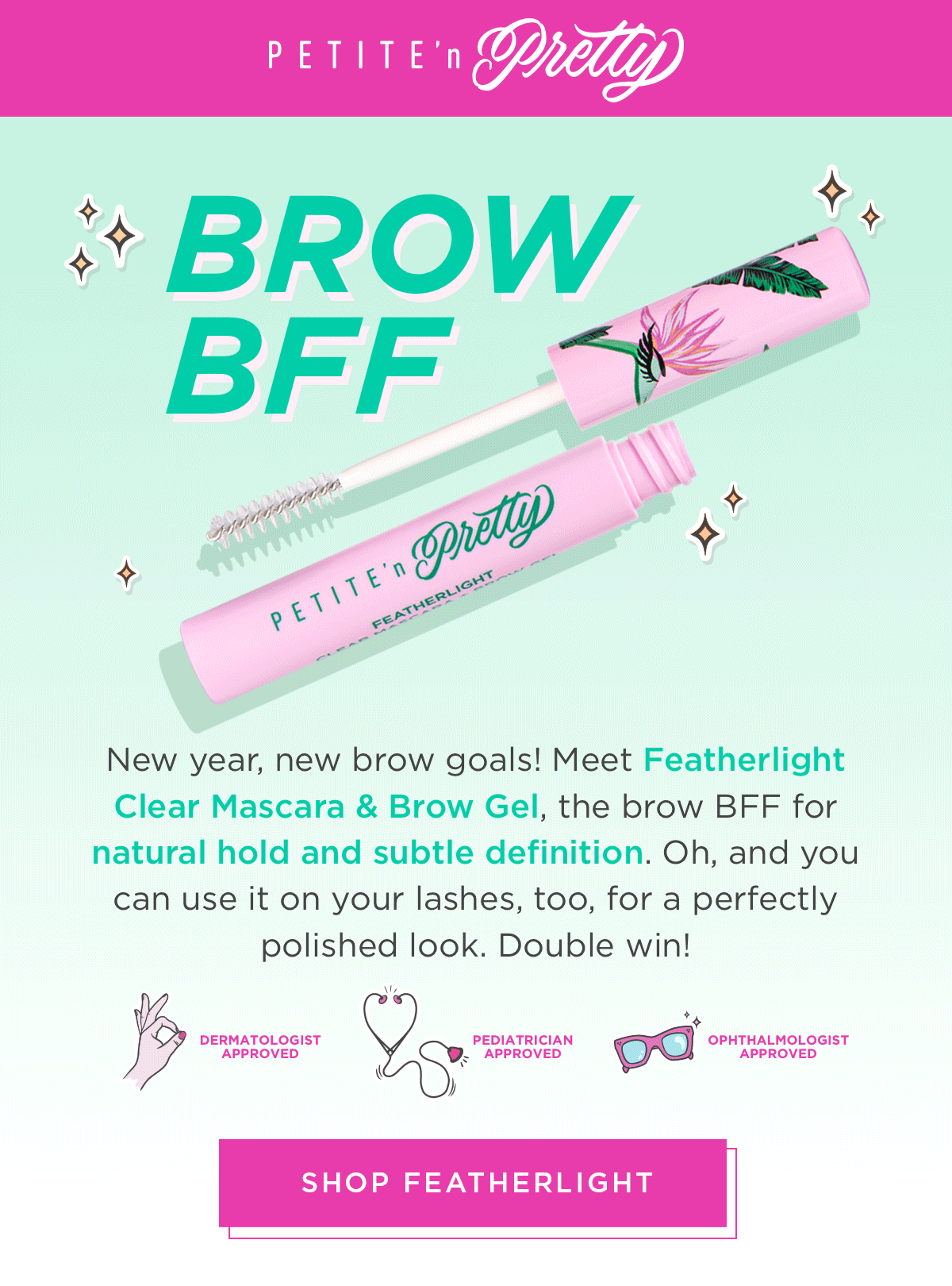 Petite 'n Pretty Featherlight Clear Mascara + Brow Gel Reviews 2023