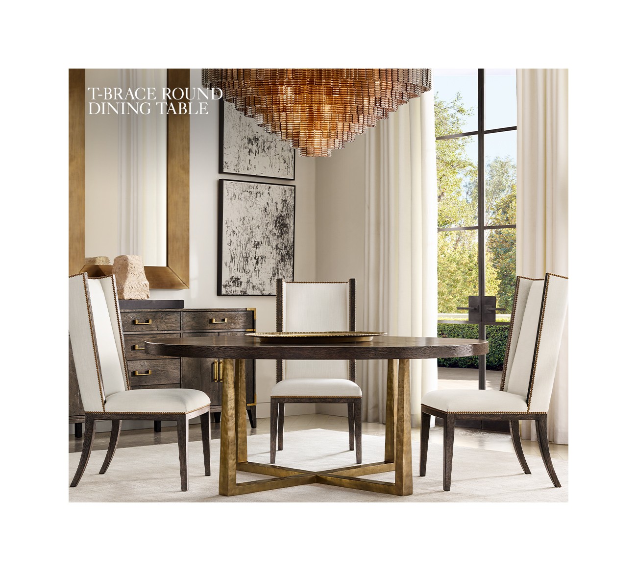 t brace dining table restoration hardware