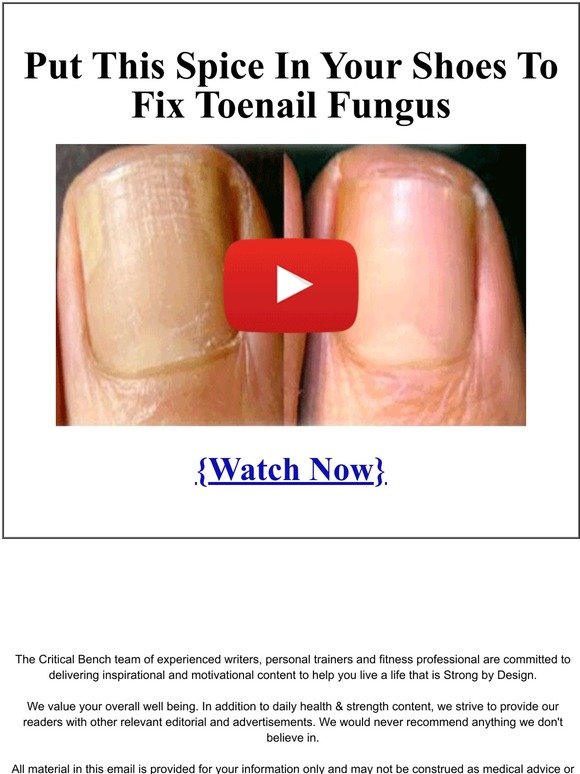 Put This Spice In Your Shoes To Fix Toenail Fungus