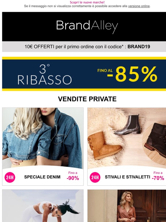 SALDI 3zo Ribasso! Total Denim (-90%),Stivali e Stivaletti (-70%) e altre 4 vendite online