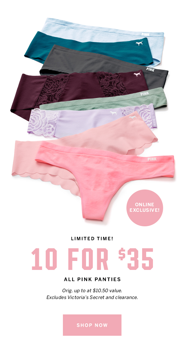 pink 10 for 35 sale