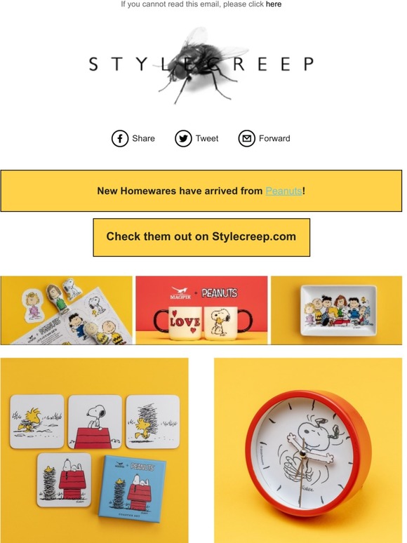 New Homewares from Peanuts @Stylecreep