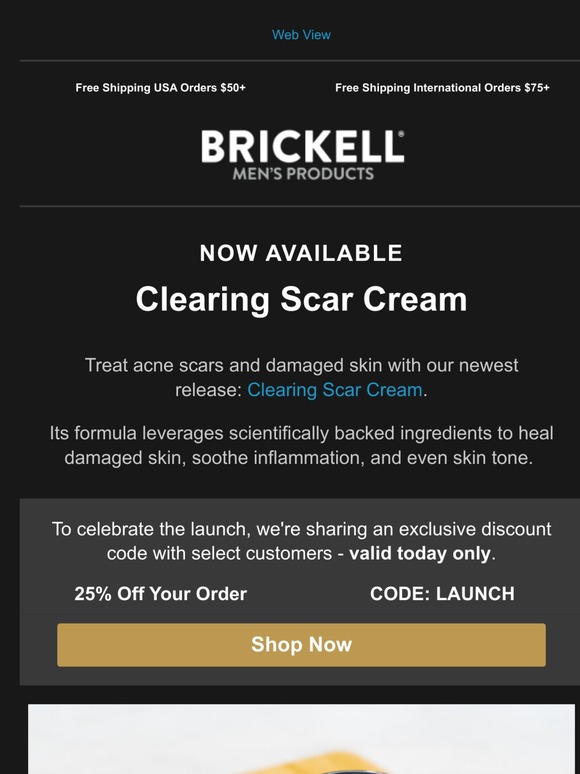 brickell men's clearing scar cream