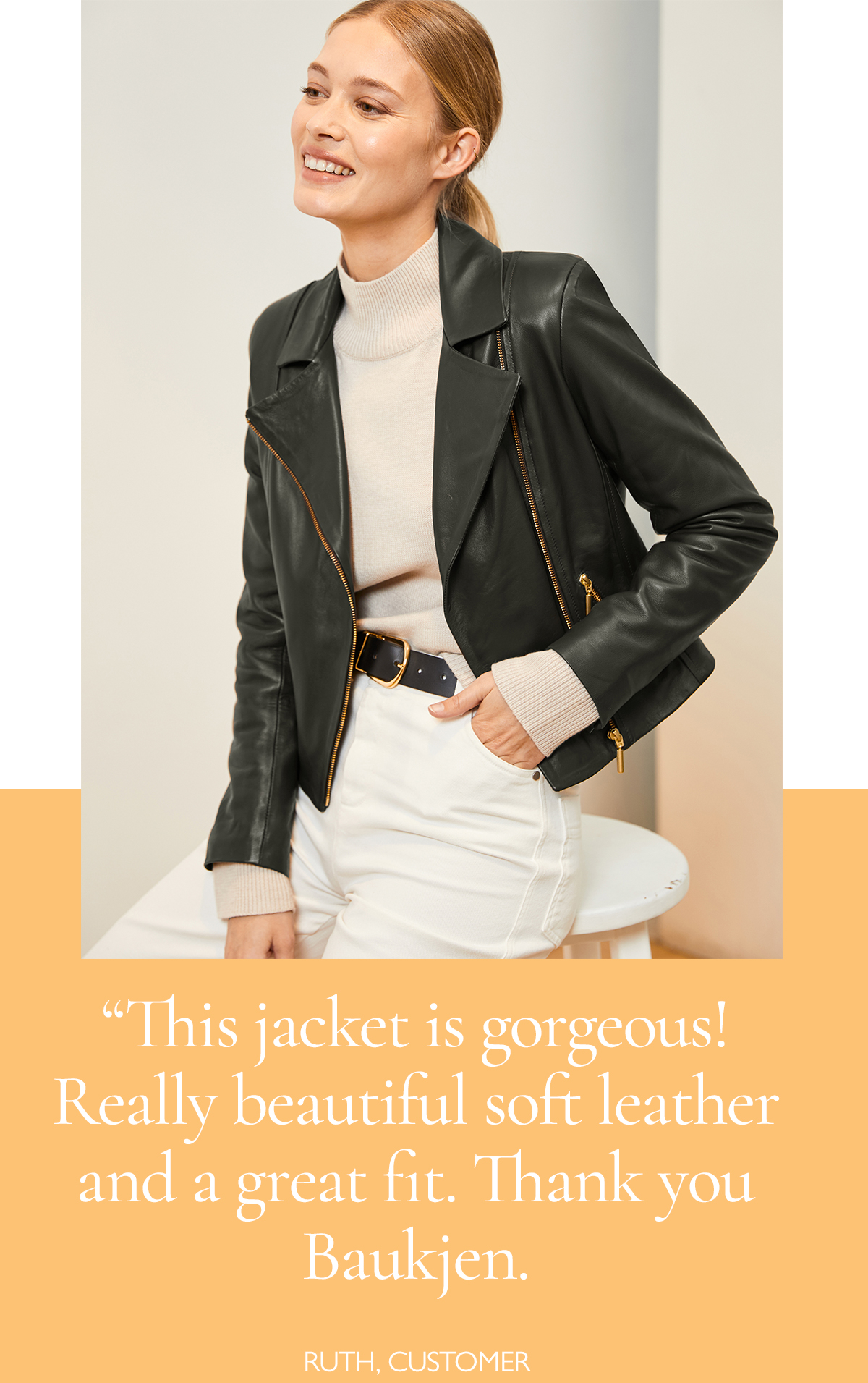 baukjen leather jacket