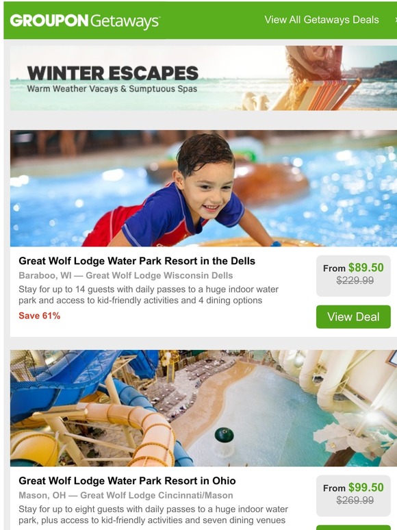 Groupon Gr Wisconsin Dells Great Wolf Lodge Great Wolf Lodge Near Cincinnati Lake Geneva Water Park Resort Milled