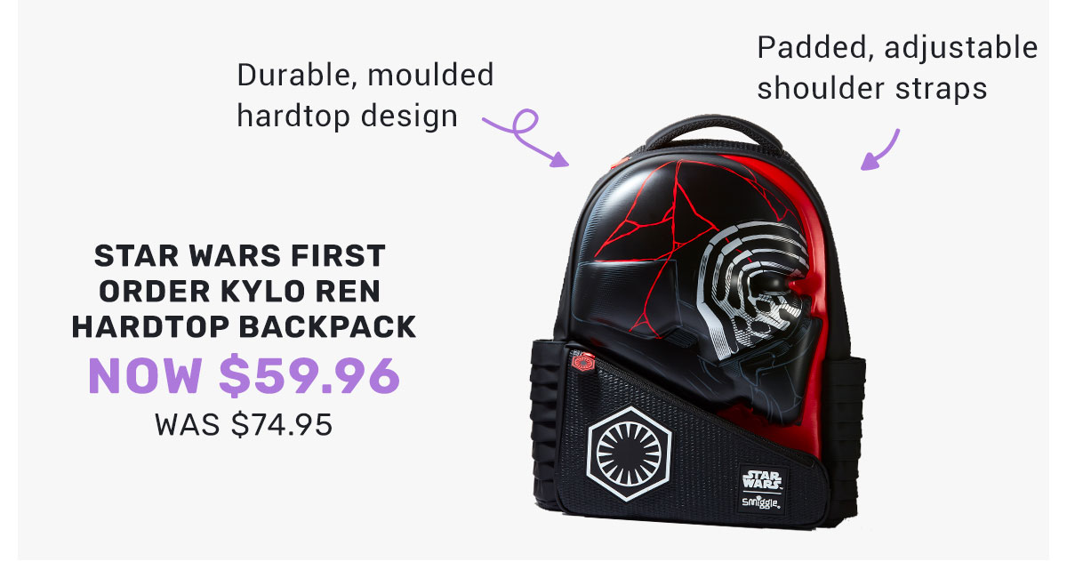 smiggle star wars backpack