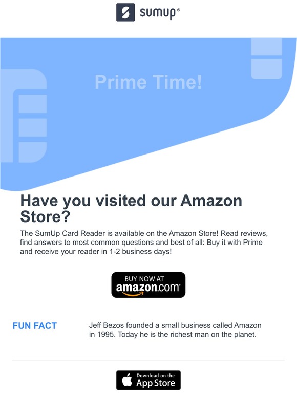 Available on Amazon: The SumUp Card Reader.