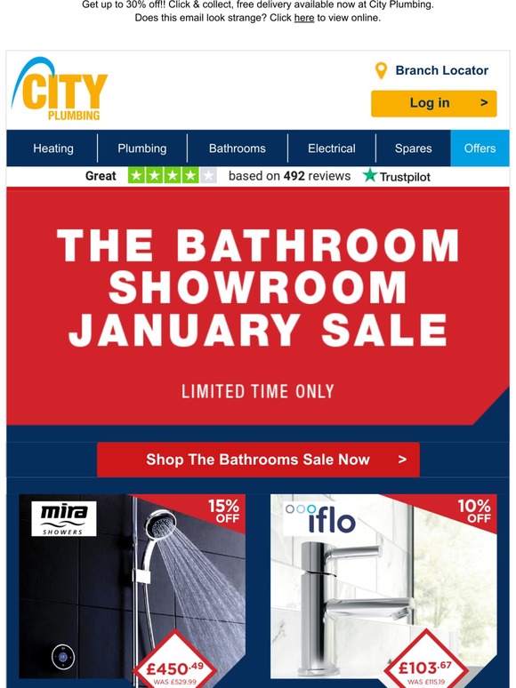 City Plumbing Supplies The Bathroom Showroom Sale ⏳ Not long left to go!!! ⏳ Milled