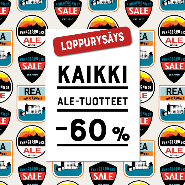 Finlayson: Loppurysäys: –60 % kaikista ALE-tuotteista? | Milled