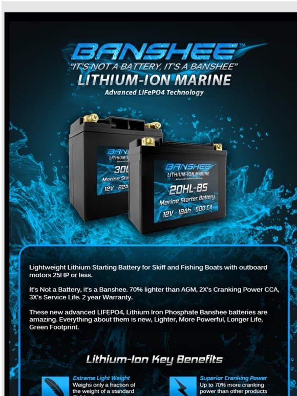 Have A Skiff Boat or Small Fishing Boat? Get A Lithium Battery Today!