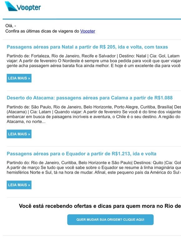 Voopter BR: Passagens aéreas para a Colômbia a partir de R$, ida e  volta | Milled