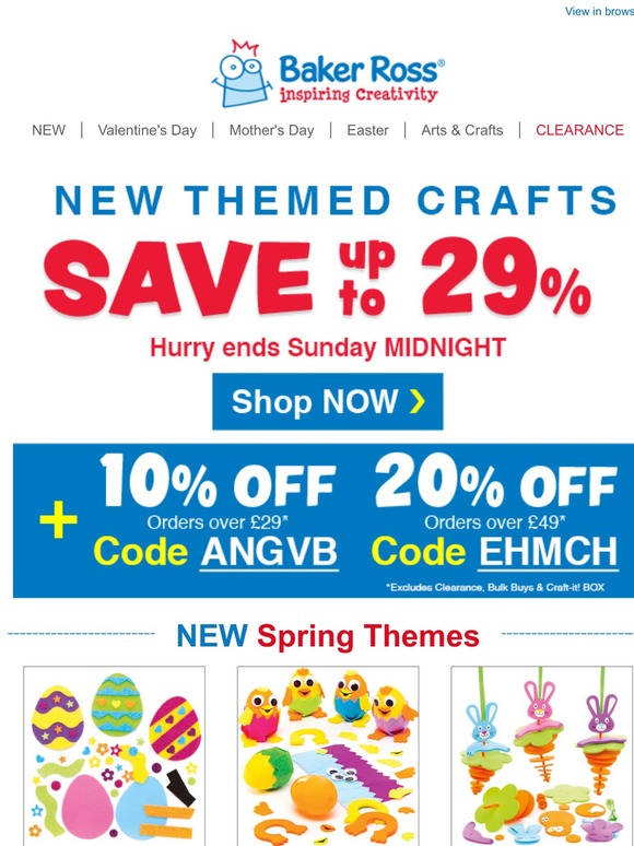 baker ross voucher code