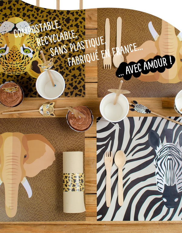 Annikids Anniversaire Savane Nouveau Theme Eco Friendly Milled