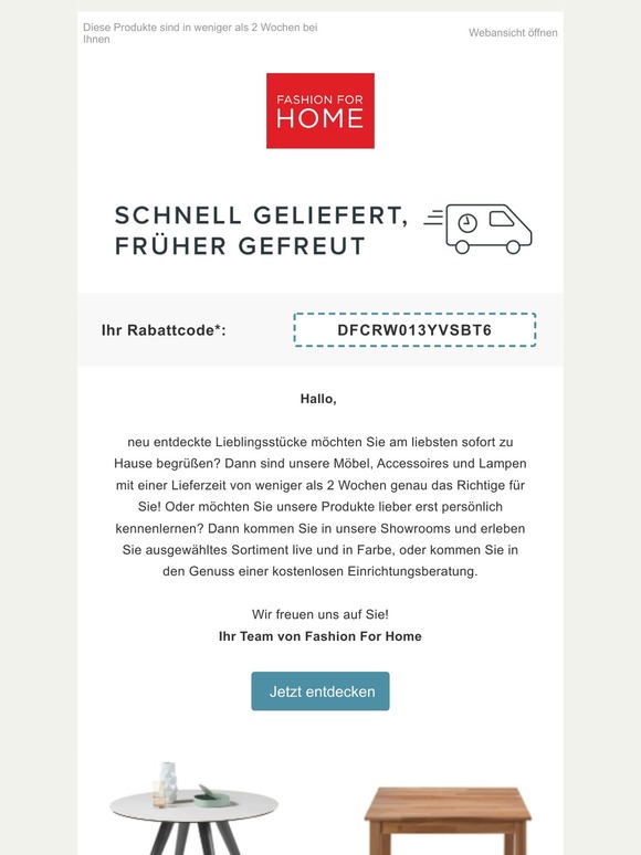 Schnell geliefert, früher gefreut