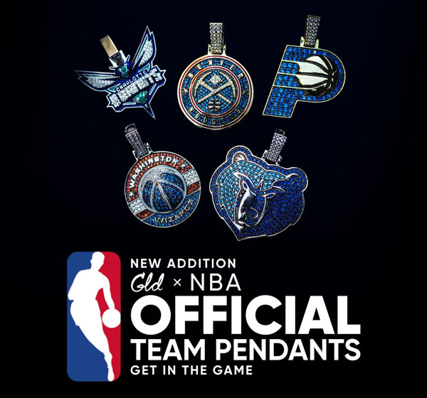 The GLD Shop 🏀 New GLD x NBA Official Team Pendants Milled