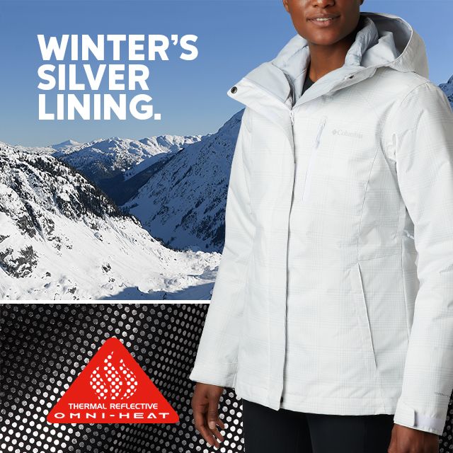 columbia jacket with silver lining